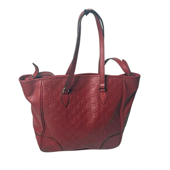 Gucci GG 2 way  leather tote bag - Picture 3 of 17